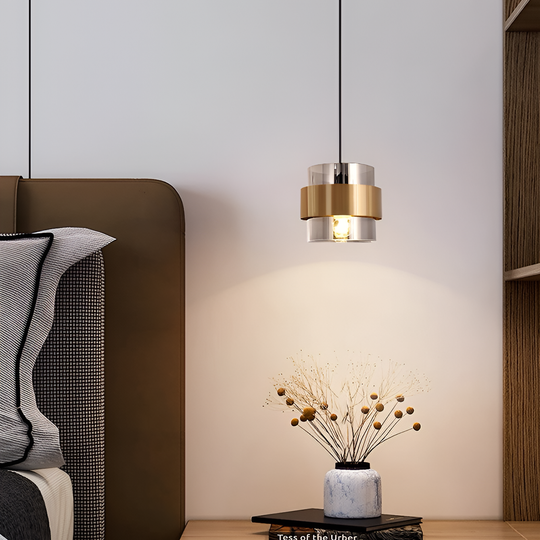 Závesný luster LC855/1GY, 1XE27, nastaviteľná výška, sklo a kov Moderné lustre Predvolený názov Alessandro Design