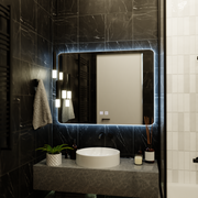 ARTEA dotykové obdĺžnikové LED zrkadlo, 80X60cm, Demister System, Stmievateľné, Závodné svetlo 6000K