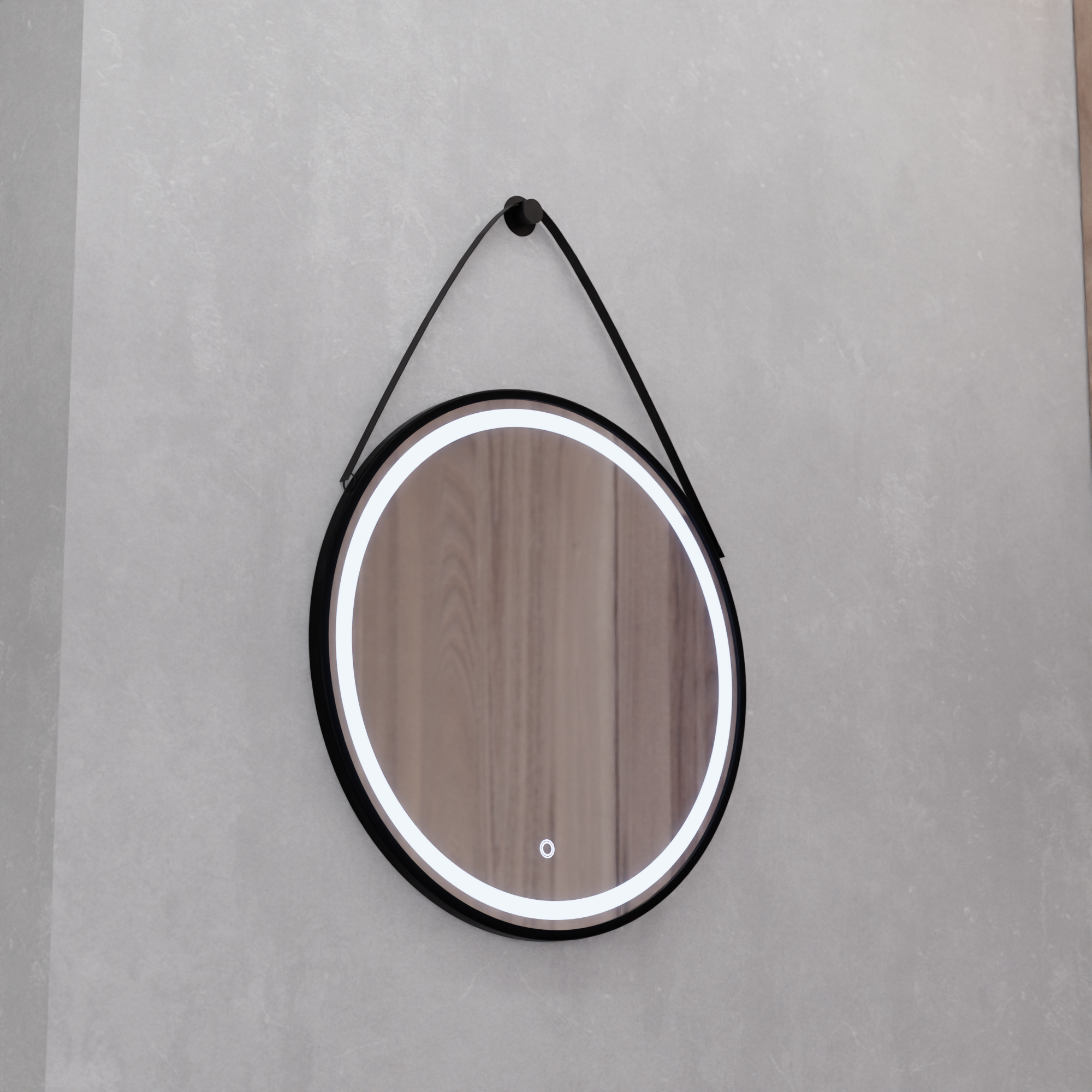 Zrkadlové LED kolo 60 cm základný dotyk