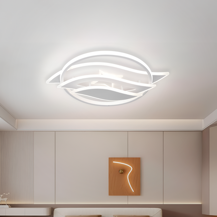 LED luster s diaľkovým ovládaním JARRIA 52W, studené/teplé/neutrálne/RGB svetlo, stmievateľné, biela