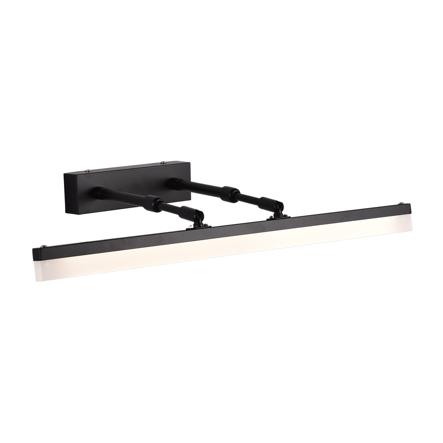 Aplica LED de Baie, MALAWI, 10W, liniara, lumina Neutra, Negru