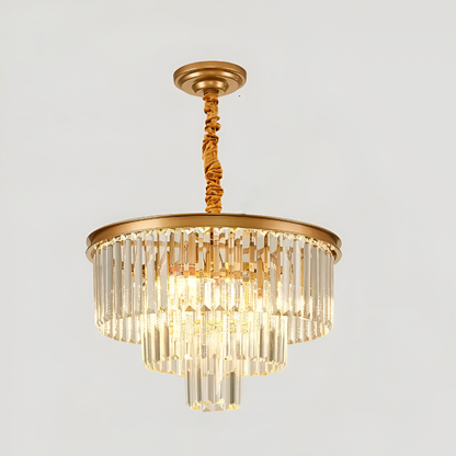 Luster chambord petito 3xe14, priemer 28 cm, matné zlato, nastaviteľná výška