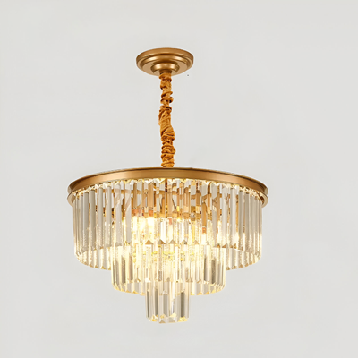 Luster chambord petito 3xe14, priemer 28 cm, matné zlato, nastaviteľná výška