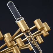 Krištáľový luster CC850/620GD, 10xE14, 62X45cm, nastaviteľná výška, lesklé zlato, elegantný dizajn, kov a kryštály