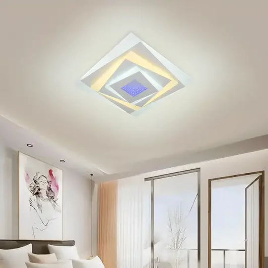 LED luster NIVARA RGB 3D 20W, studené/teplé/neutrálne svetlo, biela