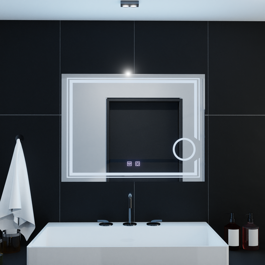 Zrkadlové obdĺžnikové obdĺžniky 80x60cm Magia essenza dotyk Domable Defrition System