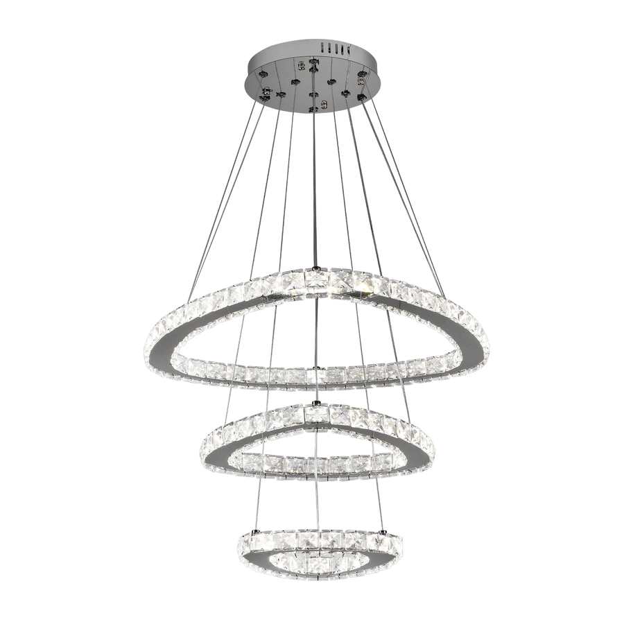LED kryštál LULUS s 118 W Silver Latifah Diaľkovým ovládaním