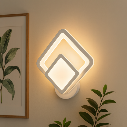 LED nástenné svietidlo Shani, 12W, biele, studené/teplé/neutrálne svetlo