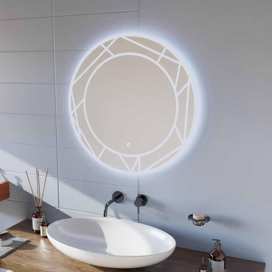 LED dotyk zrkadlo Astrix 70x70 cm