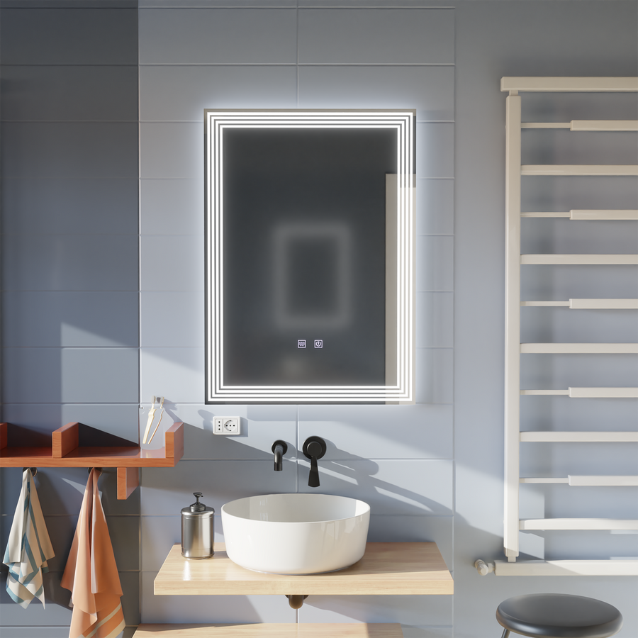 Zrkadlová LED dióda disblucia systému 50x70cm