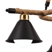 Lustrage Lust, 2*E27, hnedý, kov a povraz