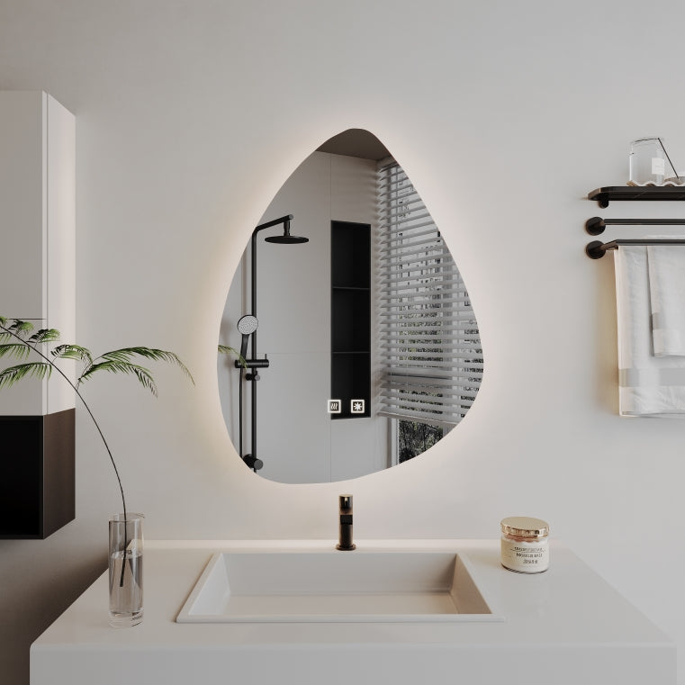 Nepravidelné LED zrkadlo, Demist, 50x70cm, Z001 Basic Touch