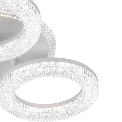 LED Sigrid LED dióda s diaľkovým ovládaním, Daisy, White, Crystals