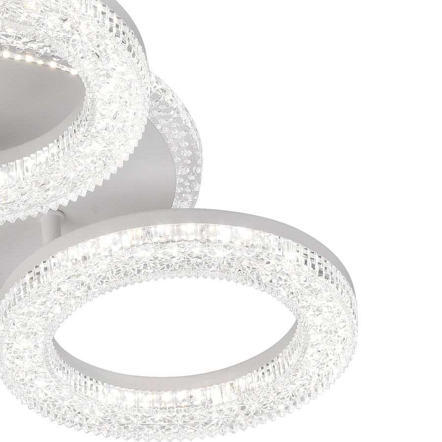 LED Sigrid LED dióda s diaľkovým ovládaním, Daisy, White, Crystals