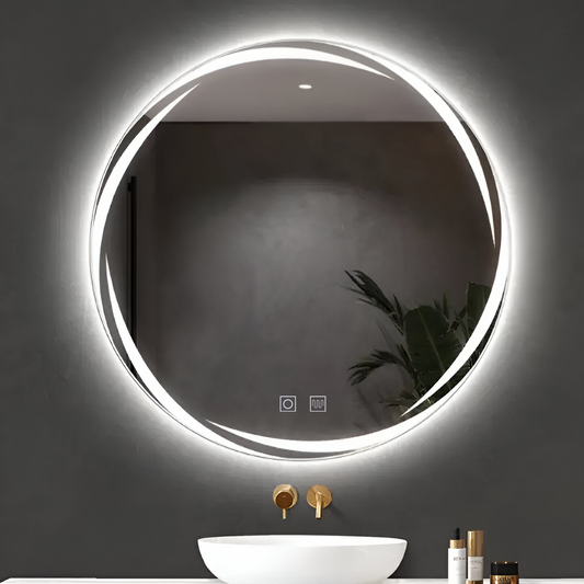 60 cm okrúhle LED zrkadlo - Spirallus Touch System Neznámy deaktivovanie