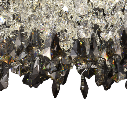 Krištáľový LED luster LLC212/400BU okrúhly, 22W, studené/teplé/neutrálne svetlo, kryštály, lesklý chróm