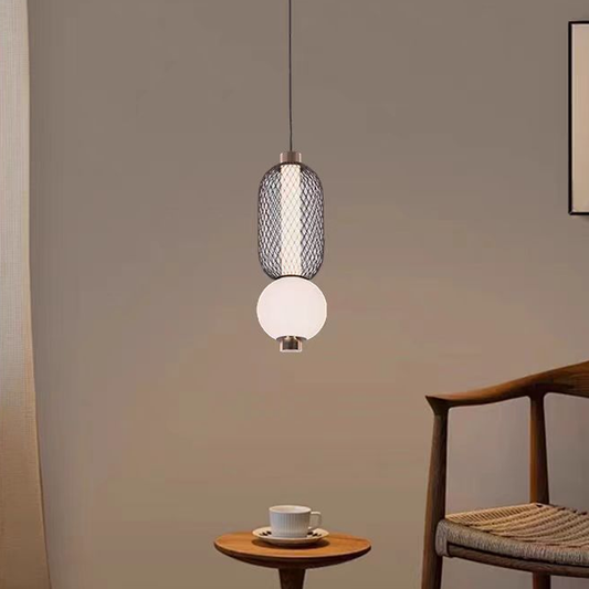 Závesný LED luster LM550/2BK, 11W, Svetlo 3000/4000/6000K, Čierny, Nastaviteľná výška