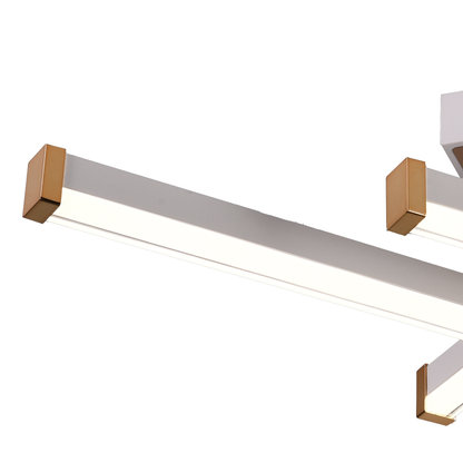 LED luster s diaľkovým ovládaním LT178/4WH, 54W, 4 prvky, studené/teplé/neutrálne svetlo, stmievateľné, biely