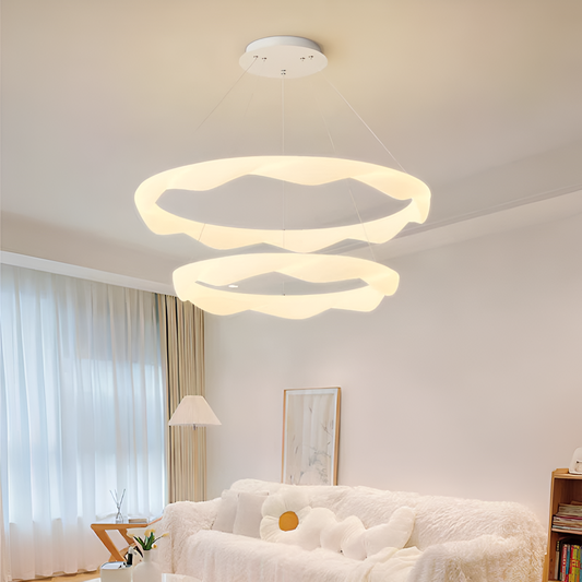 LED luster, závesný s diaľkovým ovládaním, AMADEO, 90W, studené/teplé/neutrálne svetlo, stmievateľné, nastaviteľná výška, biely, LT271