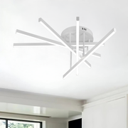 LED luster na diaľkové ovládanie GIO, 65W, 5 prvkov, studené/chladné/neutrálne svetlo, stmievateľné, biely