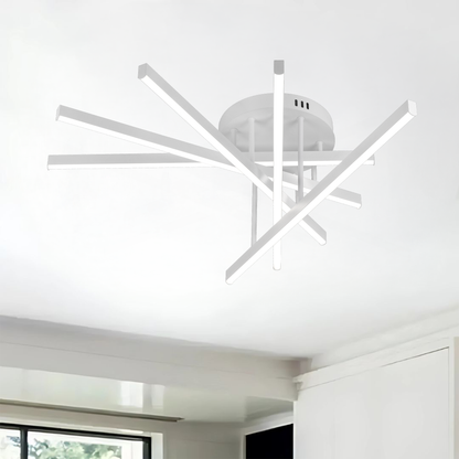 LED luster na diaľkové ovládanie GIO, 65W, 5 prvkov, studené/chladné/neutrálne svetlo, stmievateľné, biely