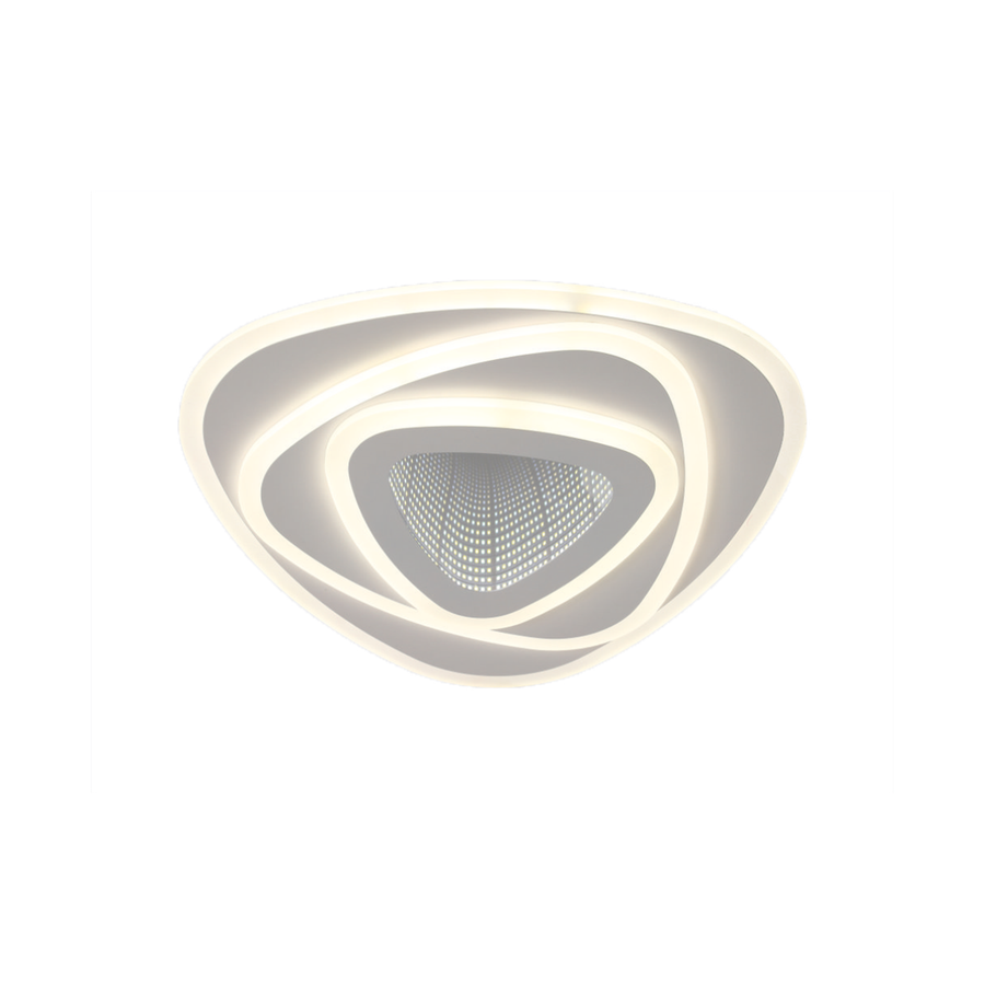 LED luster NEXA Triangle 3D 36W, biely, studené/teplé/neutrálne svetlo