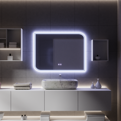 Zrkadlový LED dotykový systém odhmlievania Infinitum 80X60cm E69S/80X60