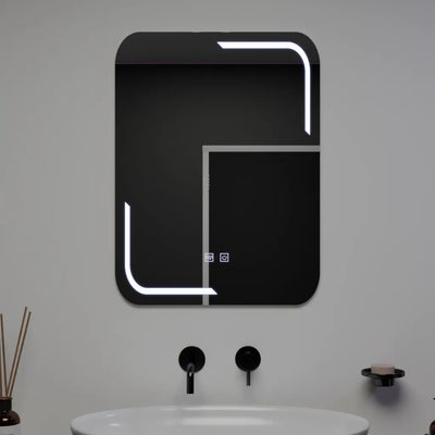 Zrkadlové obdĺžnikové obdĺžnikové 60x80cm dotyk Ulrich Demosting System