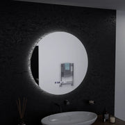 60 cm okrúhle LED zrkadlo serenit Motionglow MARCLELL SMEABLE CLOCKOVÝ SYSTÉM