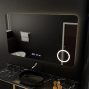 Zrkadlové obdĺžnikové obdĺžnikové 100x60cm Celeste Motionglow Marcello Demontačné hodiny rozmrazujúceho systémový terrometra