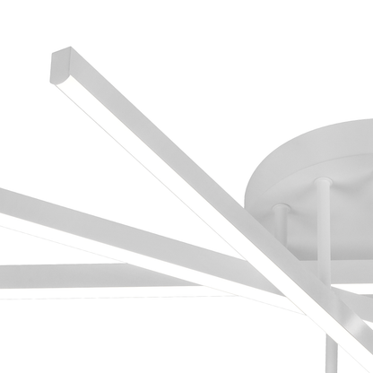 LED luster na diaľkové ovládanie GIO, 65W, 5 prvkov, studené/chladné/neutrálne svetlo, stmievateľné, biely