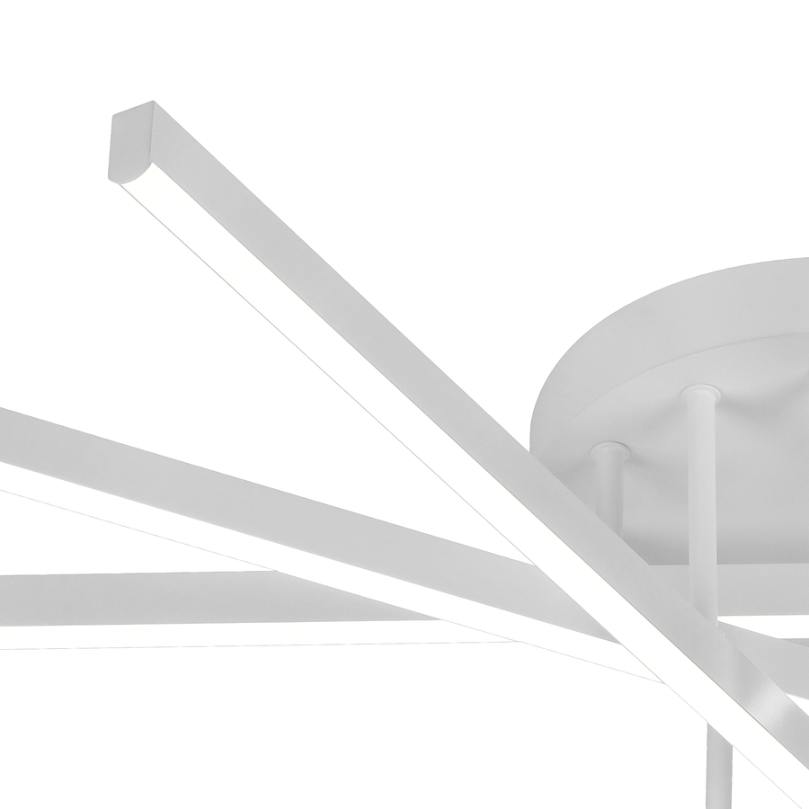 LED luster na diaľkové ovládanie GIO, 65W, 5 prvkov, studené/chladné/neutrálne svetlo, stmievateľné, biely