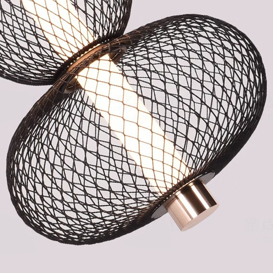 Závesný LED luster LM550/3BK, 12W, Svetlo 3000/4000/6000K, Čierny