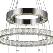 LED kryštál LULUS s 118 W Silver Latifah Diaľkovým ovládaním