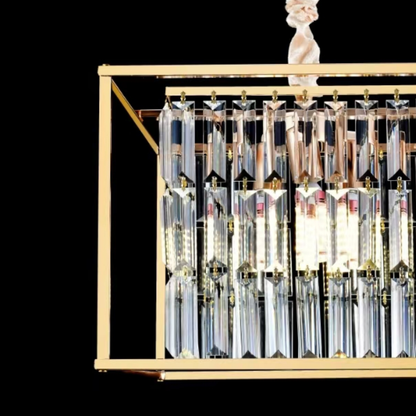 Krištáľový luster Petito, 1676/350, 3xE14, lesklé zlato, nastaviteľná výška, kov a krištáľ