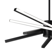 LED luster s diaľkovým ovládaním LT176/5BK, 69W, 5 prvkov, studené/teplé/neutrálne svetlo, stmievateľné, čierne, výškovo nastaviteľné