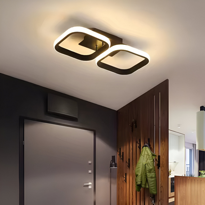LED dióda Vertex Grid Paralal, 33 W, 2 štvorčeky studené/horúce/neutrálne svetlo, čierna