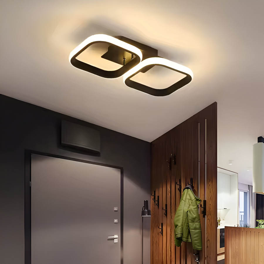 LED dióda Vertex Grid Paralal, 33 W, 2 štvorčeky studené/horúce/neutrálne svetlo, čierna