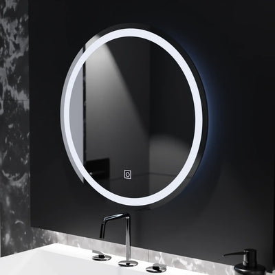 Round LED zrkadlo 70 cm základný dotyk