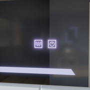 Obdĺžnikové LED zrkadlo, 50x70cm, ECLISSA Touch, Demister System, stmievateľné