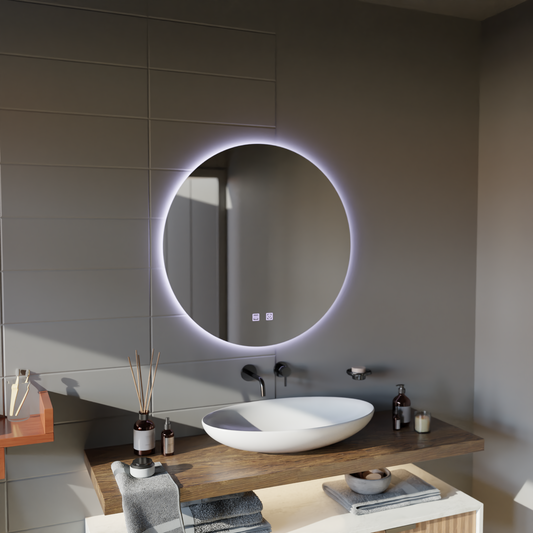 Zrkadlové LED dotyk Isolda 70x70 cm