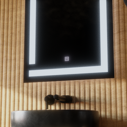 Giga LED zrkadlo, 60x80cm, Touch, 6000K svetlo