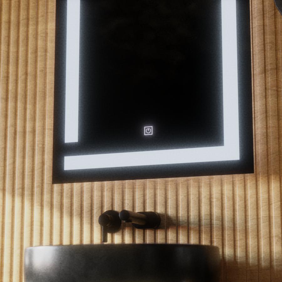 Giga LED zrkadlo, 60x80cm, Touch, 6000K svetlo