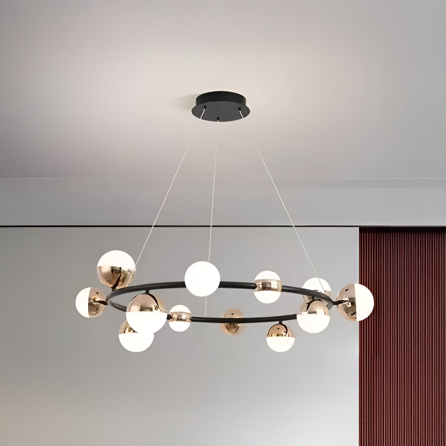 Žiadosť o zavesenú LED Acril Estella s diaľkovým ovládaním, DAVABLE, 3000K/4000K/6000K, zlato, kov a akryl