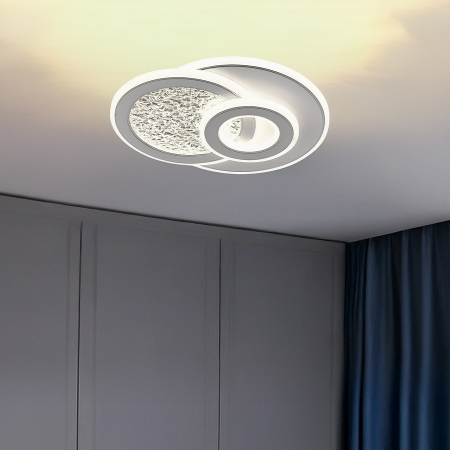 LED LED LED Kompacic Rondos, 36W, 3 kruhy, studené/horúce/neutrálne svetlo, biele