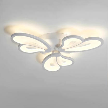 LED túžba s diaľkovým ovládaním kvetu, 43 W, 3 okvetné lístky, studené/horúce/neutrálne svetlo, nestabilné, biele