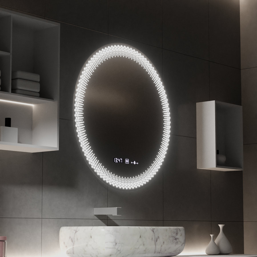 60 cm okrúhle LED zrkadlo - Stellaire Touch System Neznámy deaktivácia