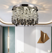 Krištáľový LED luster LLC212/550BU okrúhly, 30W, studené/teplé/neutrálne svetlo, kryštály, lesklý chróm