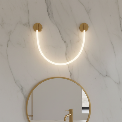 LED nástenné svetlo, 110 cm, 3000K/4000K/6000K, zlaté