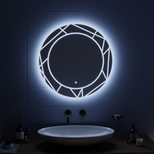 LED dotyk zrkadlo Astrix 70x70 cm